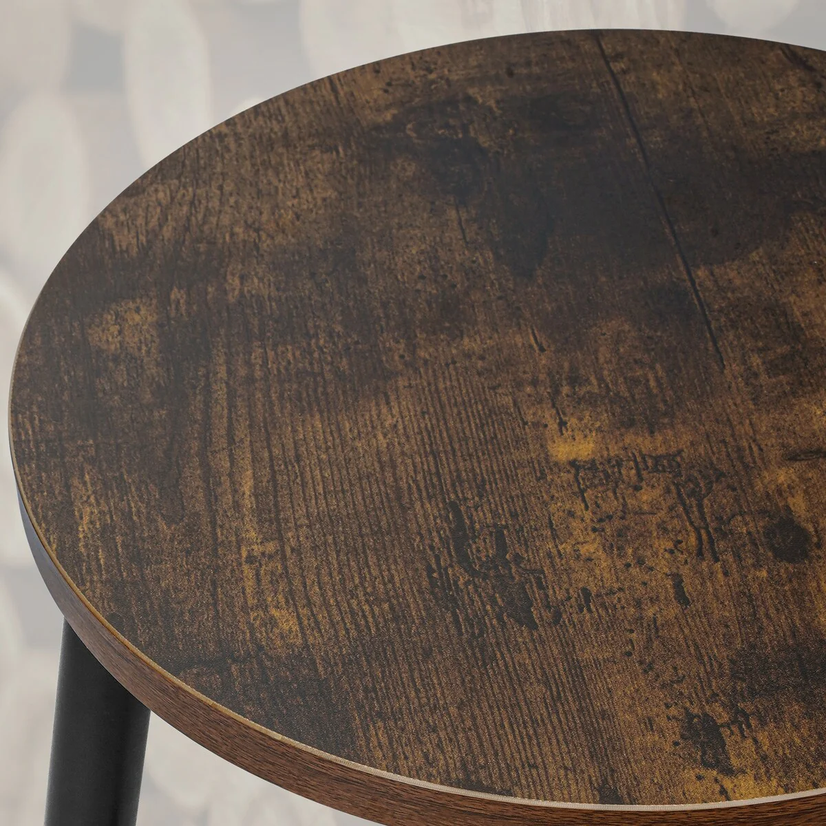 Backless Counter Bar Stool, Wood Seat