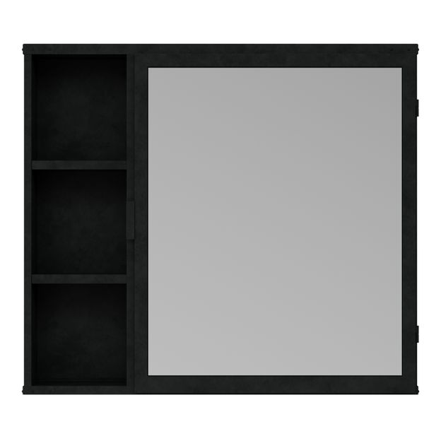ARMÁRIO COM ESPELHO 1 PORTA À DIREITA 80 CM X 70 CM IN DUSTRIAL