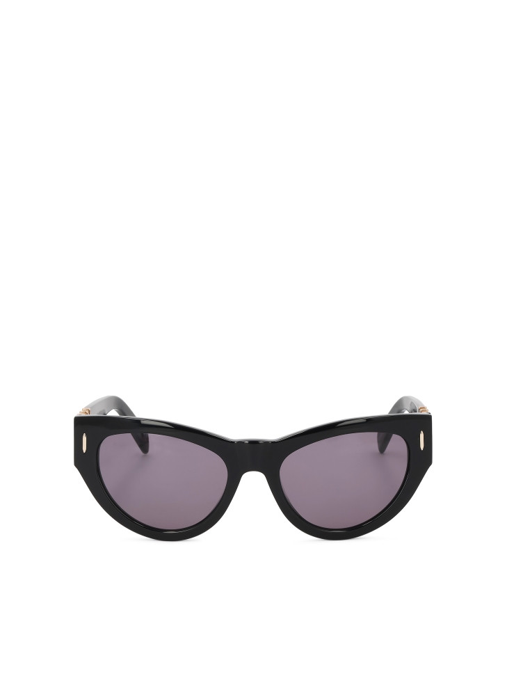 Women's cat-eye sunglasses with black frame