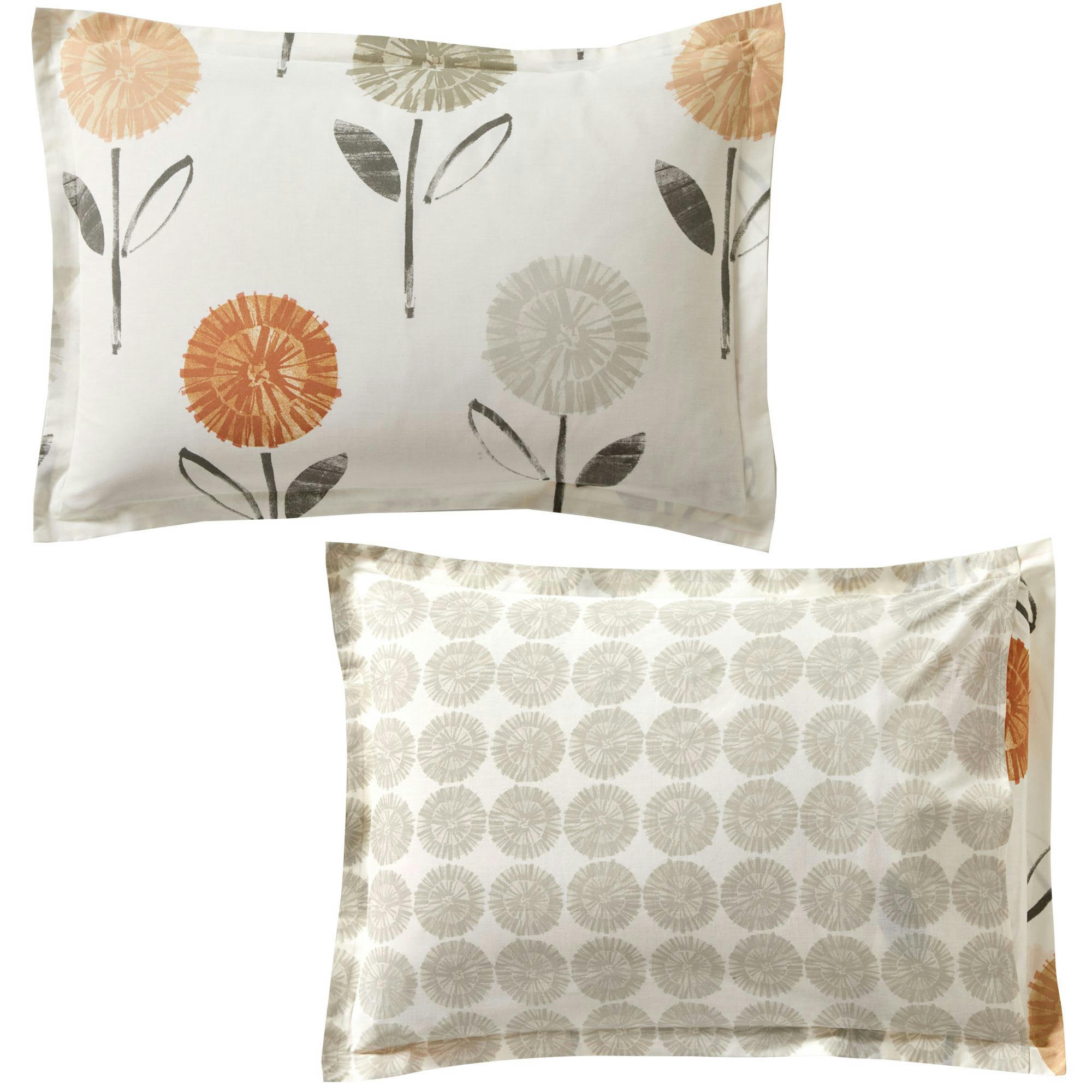 PAMPAILLE - Taie volant 63x63 beige en coton