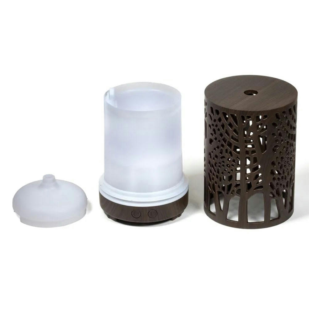 FOREST - Diffuseur marron ultrasons lumineux d'huiles essentielles