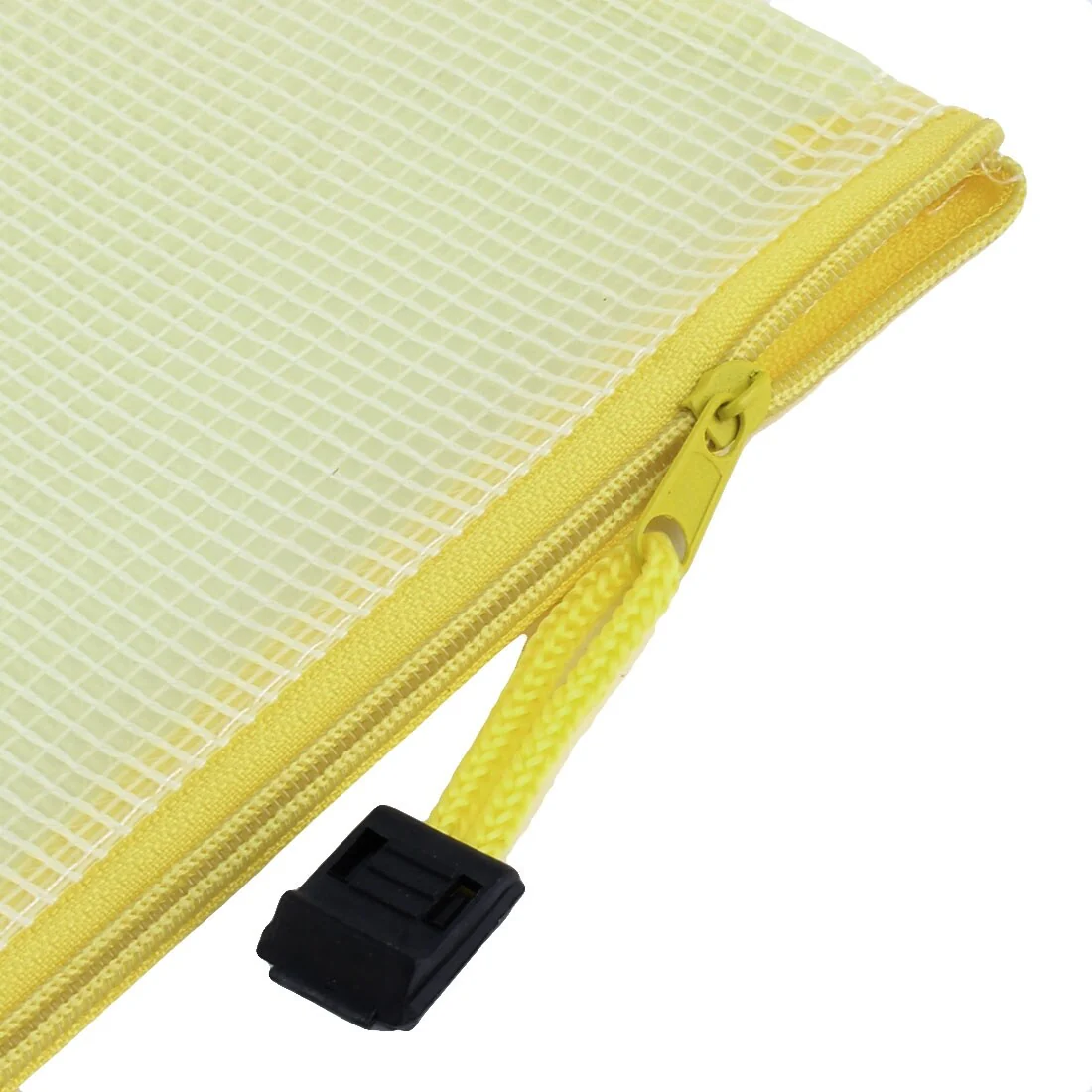 School Office Waterproof Document File Folder Holder Bag 4pcs - White, Pink, Green,Yellow