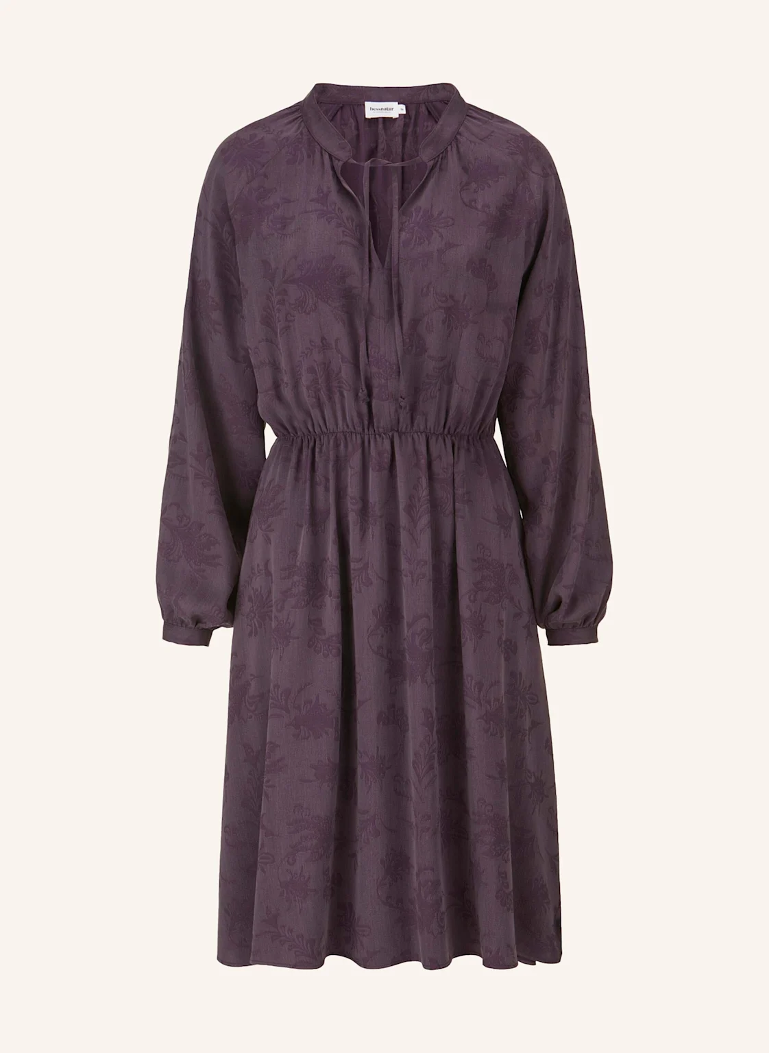 hessnatur hessnatur Kleid gerafft knielang aus TENCEL™ Lyocell- und LENZING™ ECOVERO™ Viskose