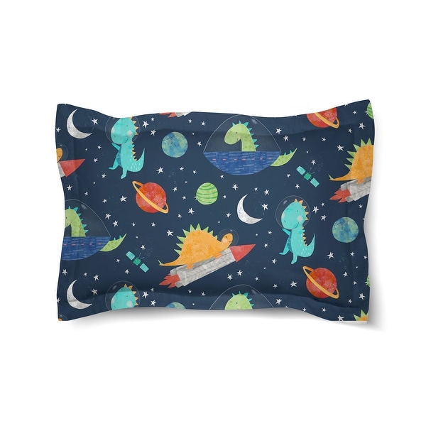 Laural Home Space-O-Saurus Stars Comforter Sham