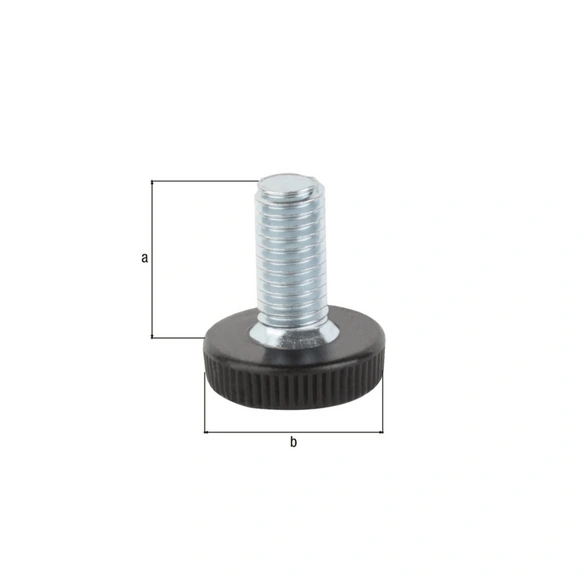 Stellschraube, für Gewindestopfen, Stahl/Kunststoff, M8 x 20 mm, 4 St.