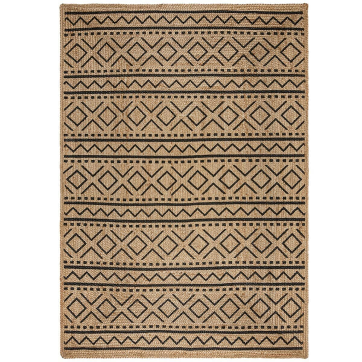 MARIANO - Tapis de salon en jute beige 80x150 cm