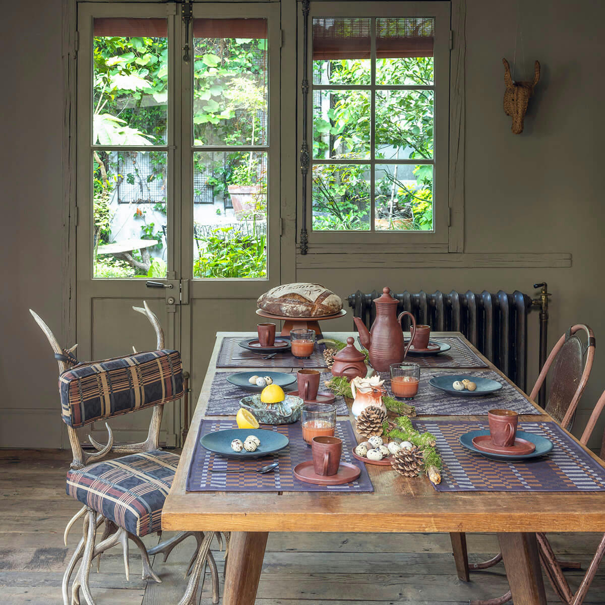 ORIGIN NATURE - Set de table en coton ecorce 50 x 36