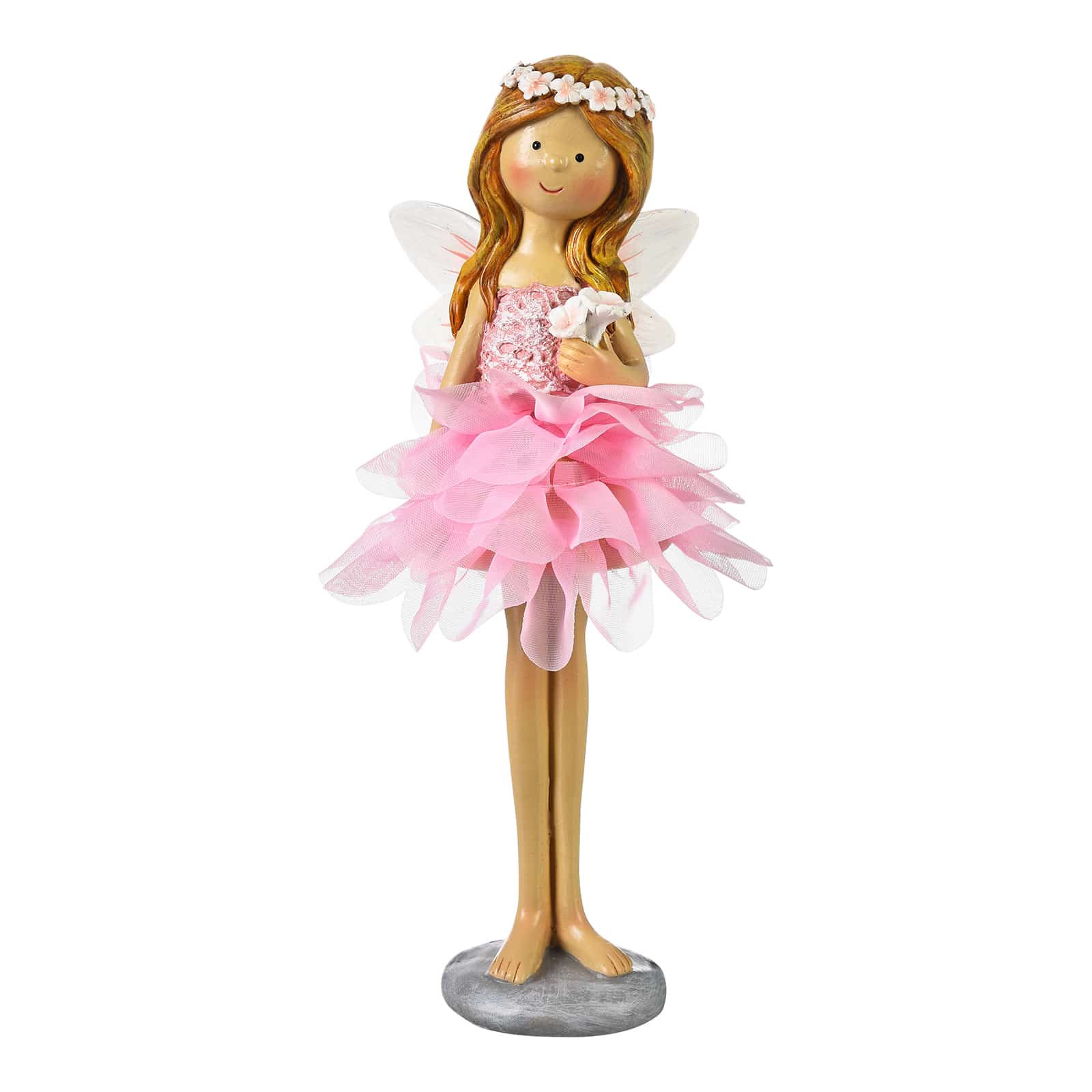 Deko-Figur Fee Rosa,B 120 x H 250 x T 110 mm