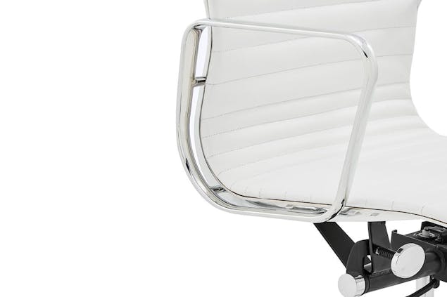 NNEKGE Replica Eames Group Standard High Back Office Chair (White Leather)