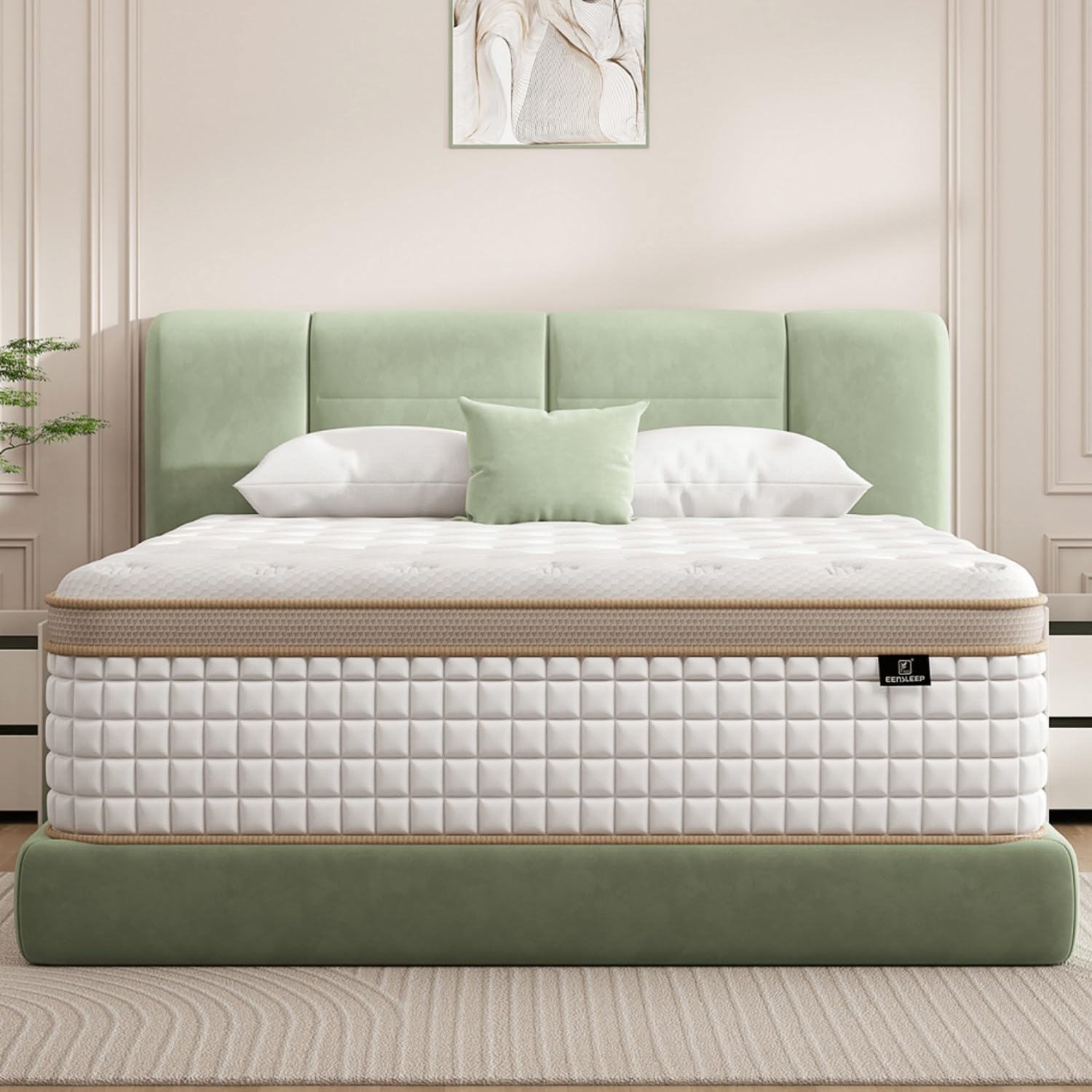 King Mattress, [Enhanced] 12 Inch King Size Hybrid Mattress in a box with Gel Memory Foam & Independent Pocket Springs, Medium Firm, Pressure Relief, Strong Edge Support, 365-Night Trial, CertiPUR-US