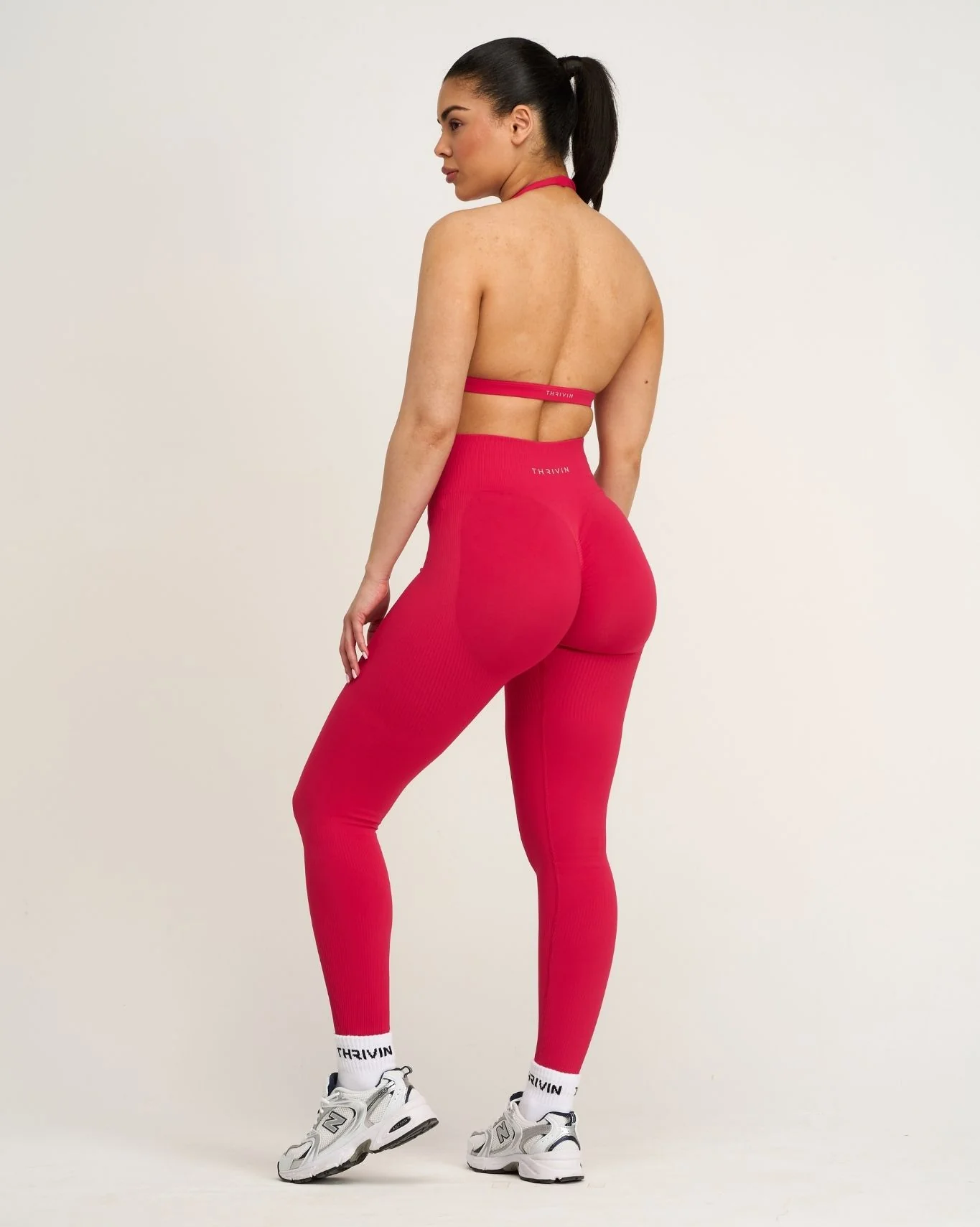 Elevate™ Sculpting High Waist Scrunch Leggings | Strawberry