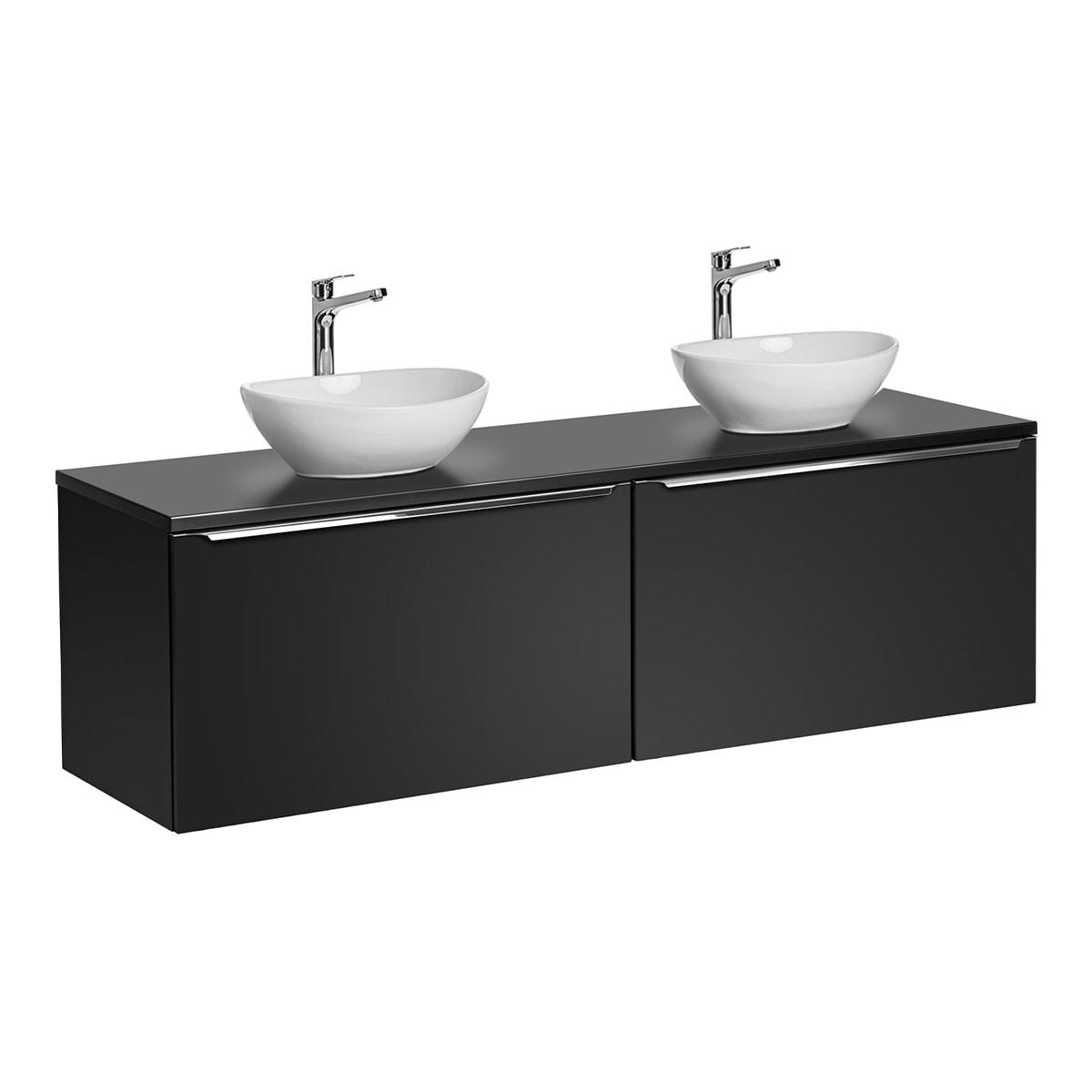 - Meuble double vasque 160cm noir