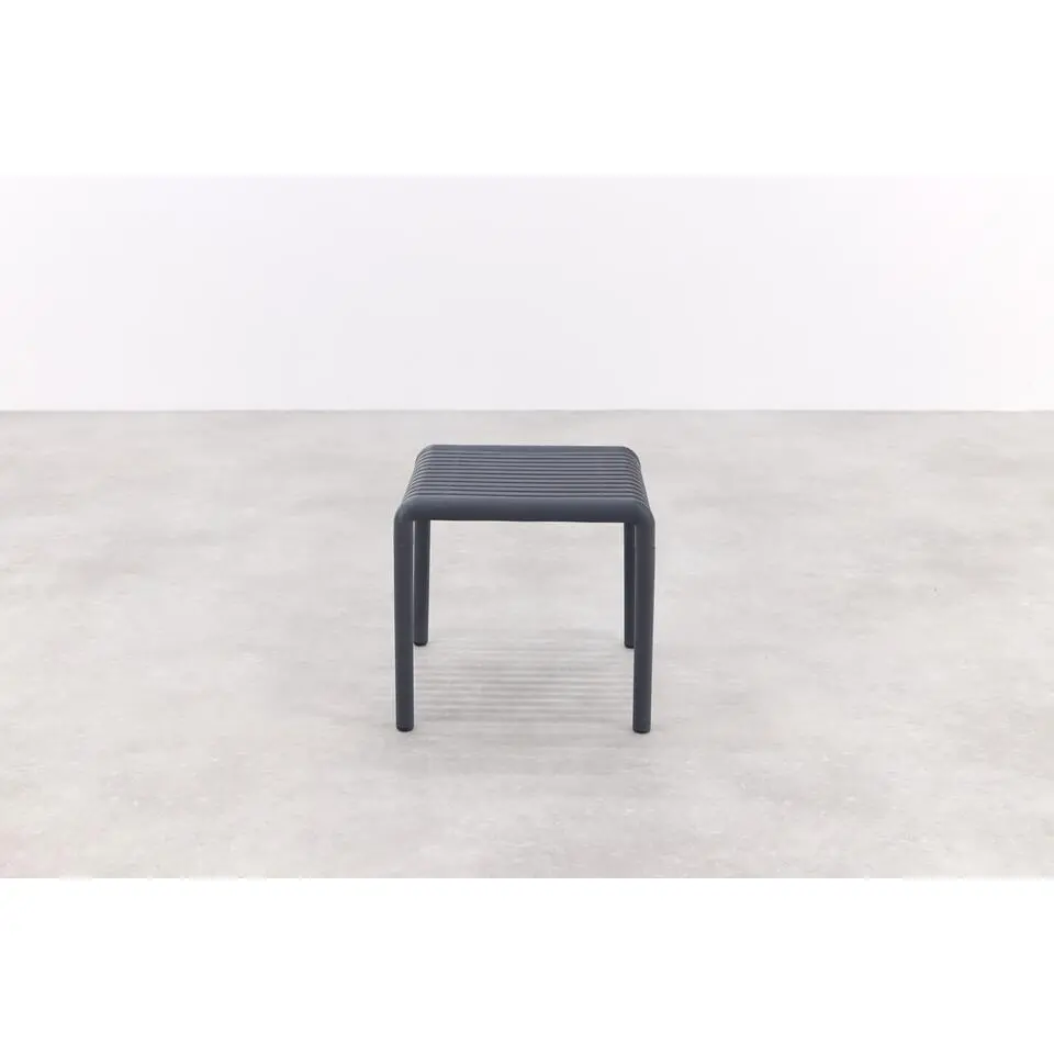 Stripe bijzettafel 45x45 - Antraciet