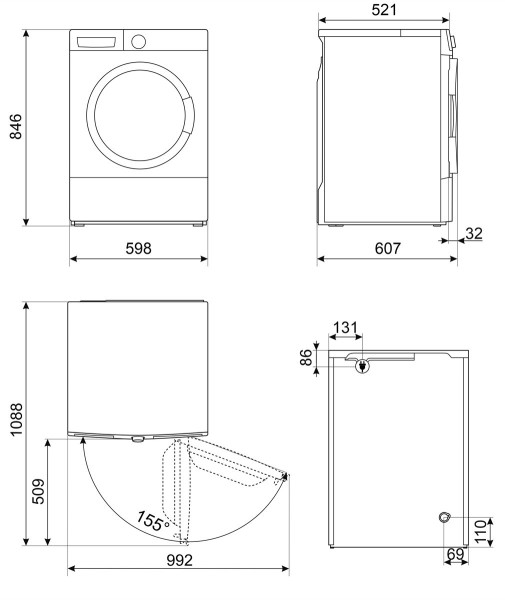 Suszarka Smeg DNP83SLIN