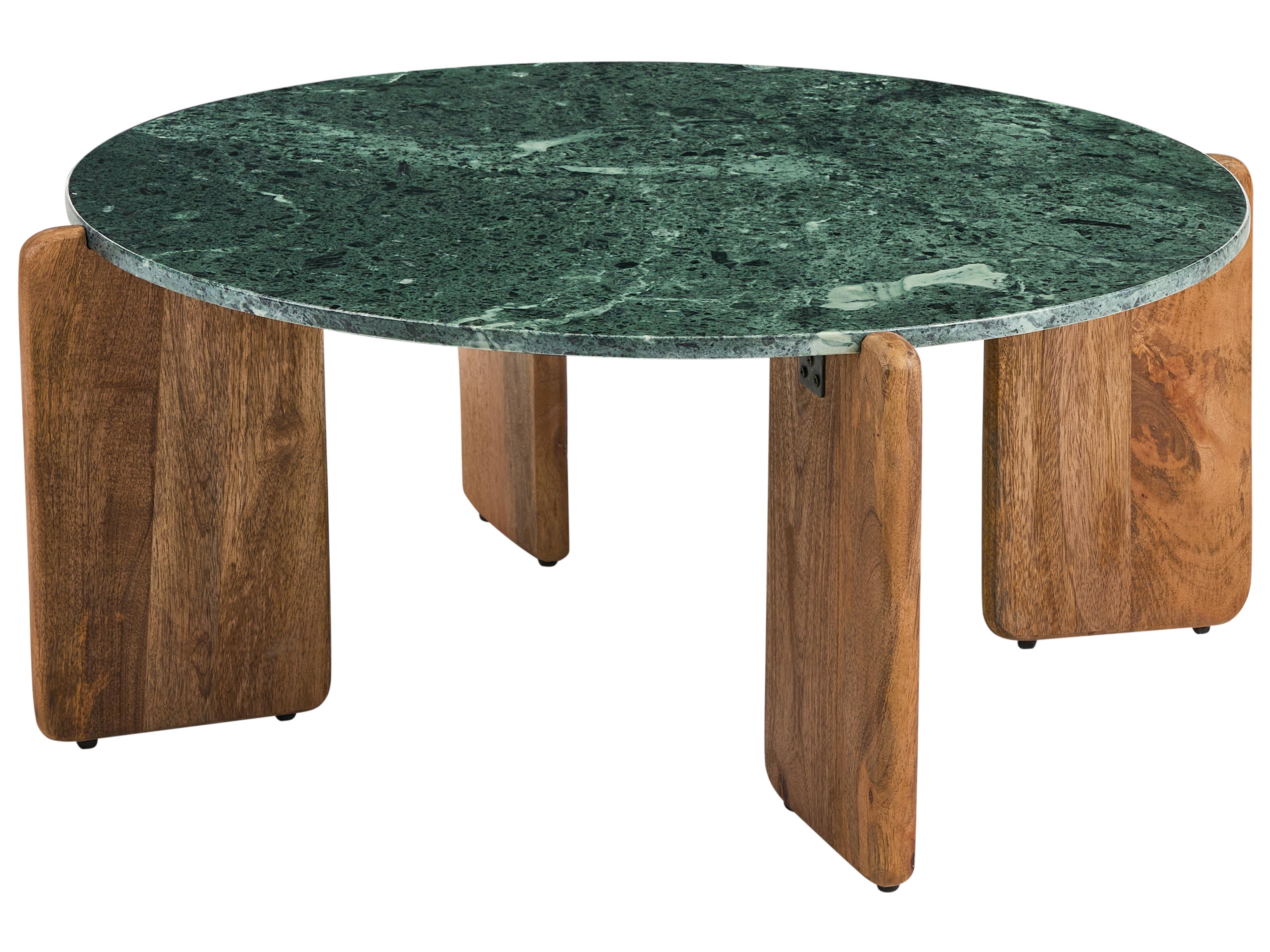 Coffee Table LUNO Marble Dark Green