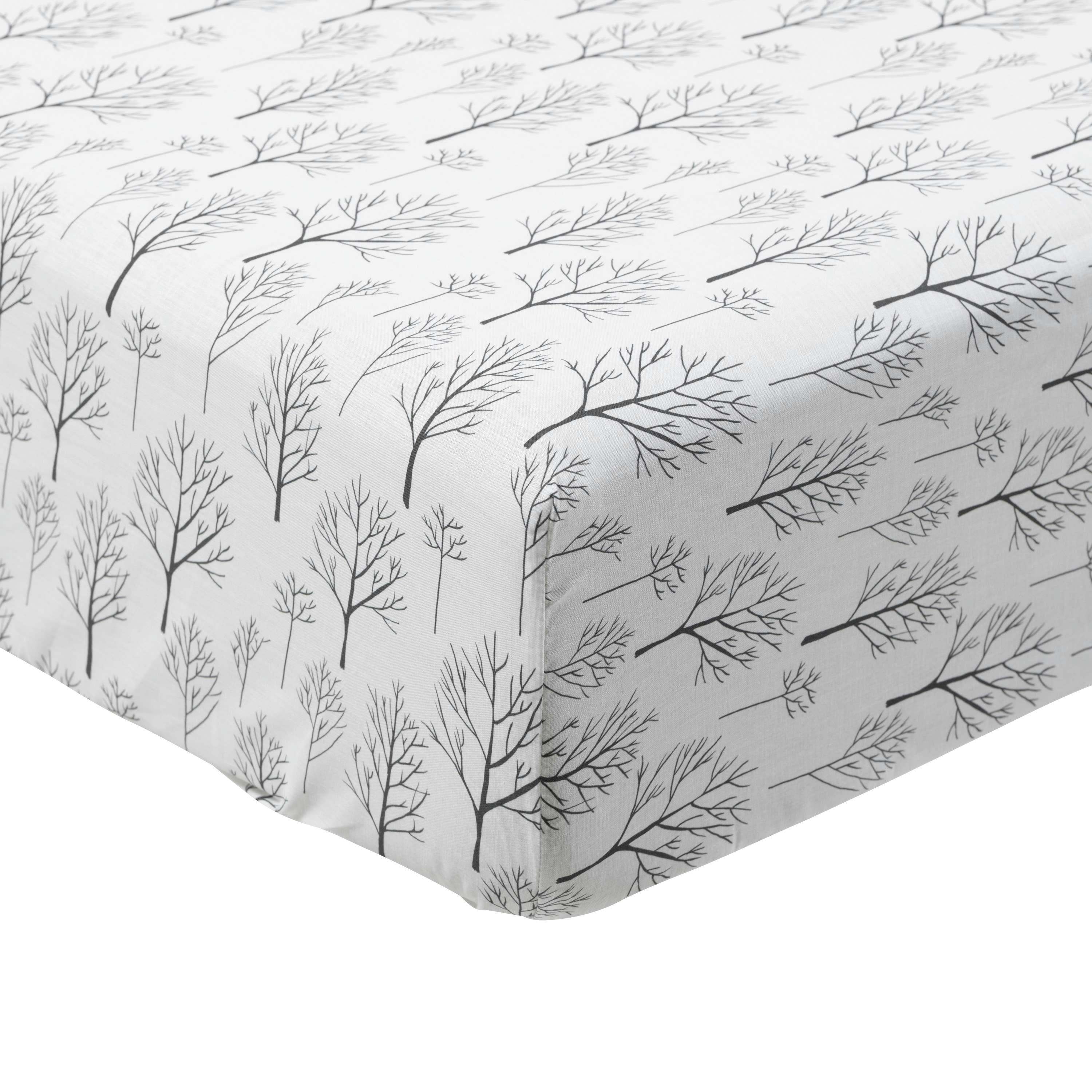 FEERIES - Drap housse Imprime imprimé blanc 90 x 190 cm