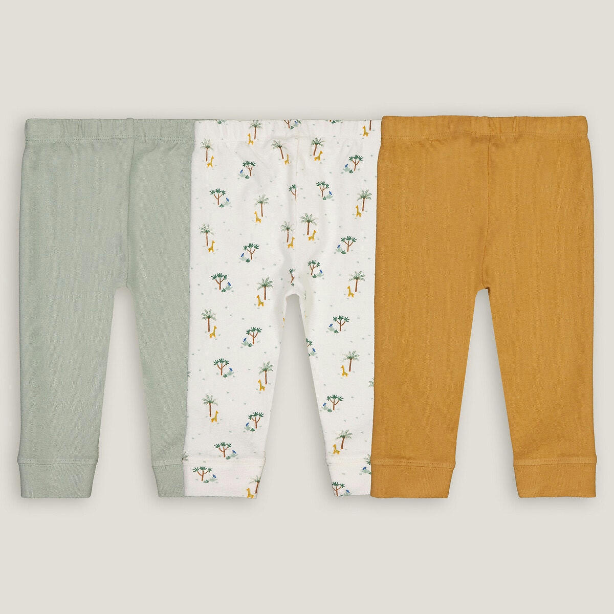 Lot de 3 leggings en coton fantaisie