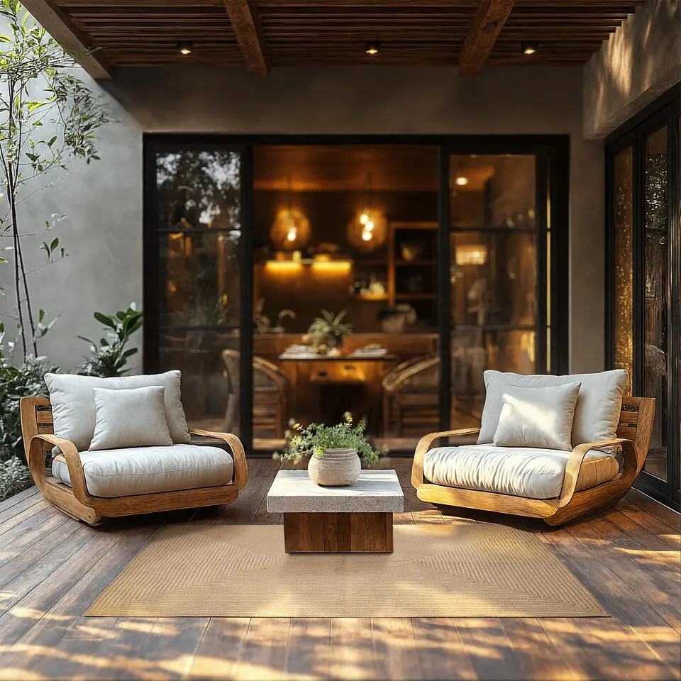 tectake? Gevlochten vloerkleed Vibe van jute, boho-stijl 120 x 170 cm