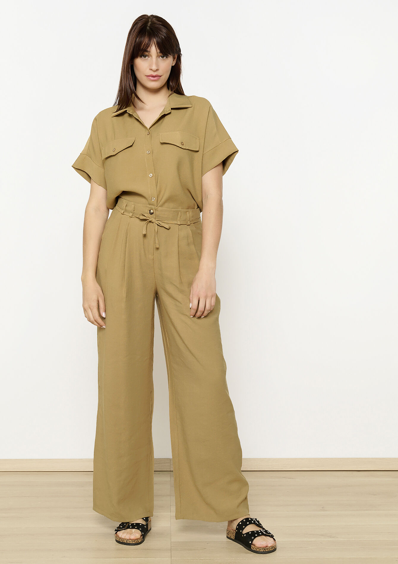 Safari broek met ceintuur