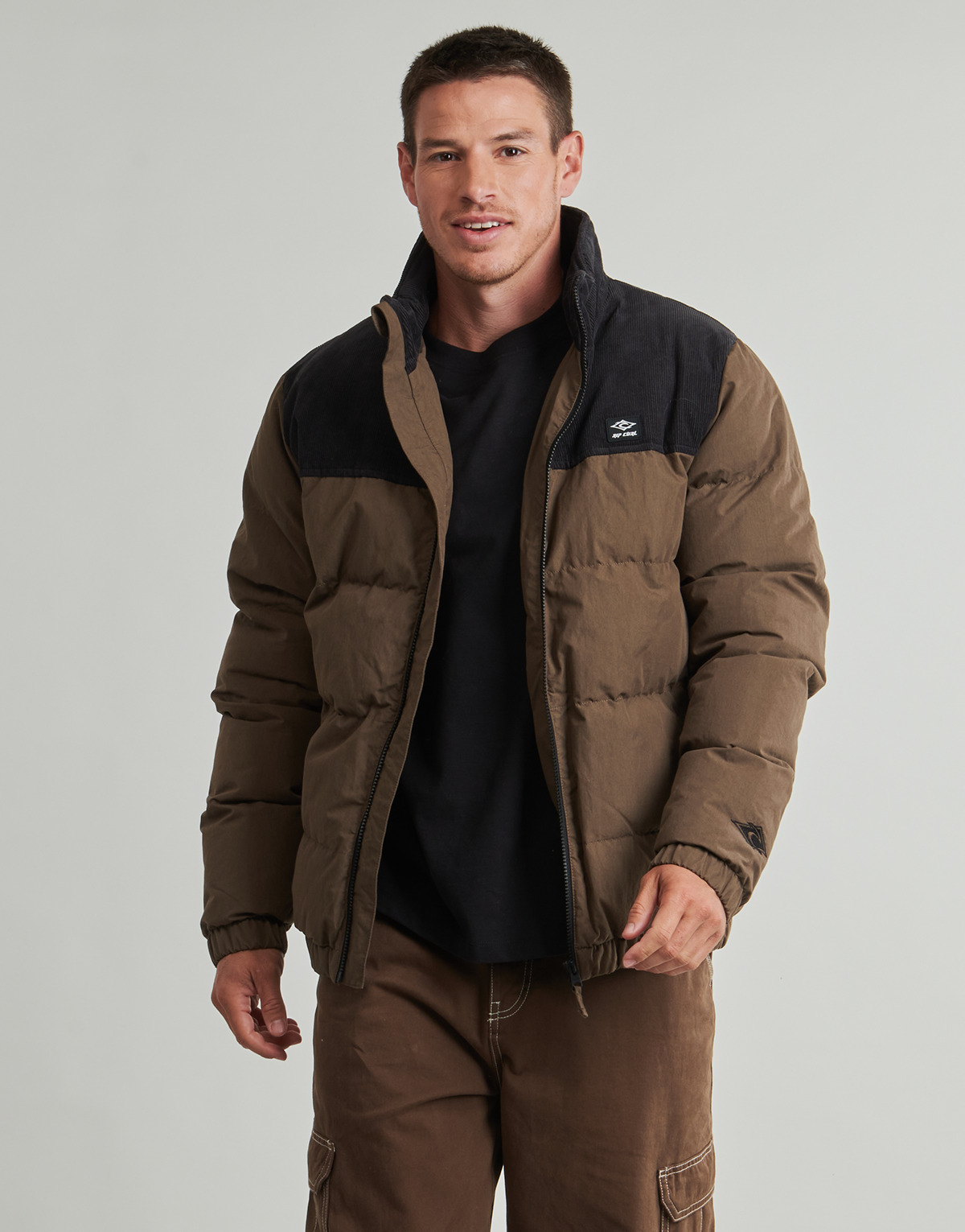 Rip Curl - FADE OUT CORD PUFFER JACKET - Chocolate