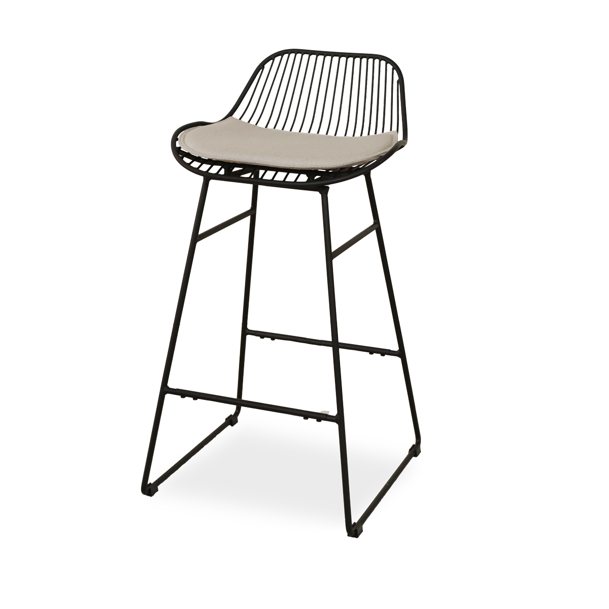 Nolon Pleun Metalen Barkruk Zwart