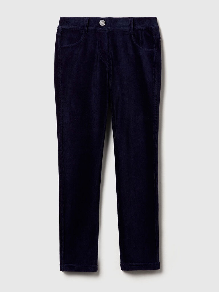 Super skinny chenille trousers