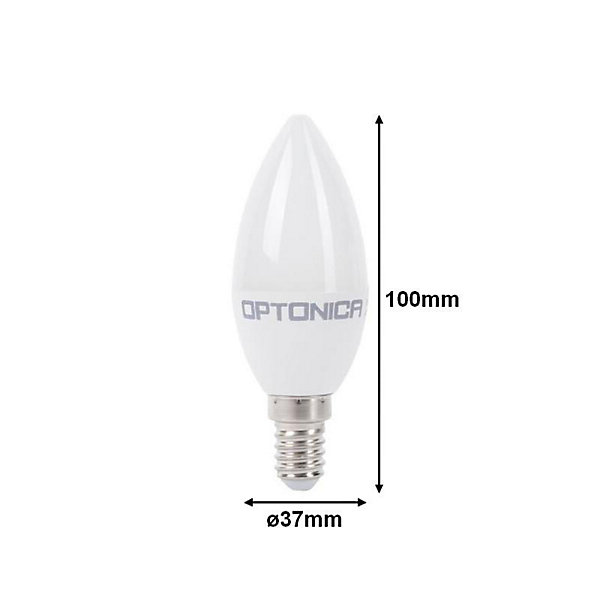 Ampoule LED E14 3.7W 220V C37 180 degrés - Blanc Neutre 4000K - 5500K - SILAMP
