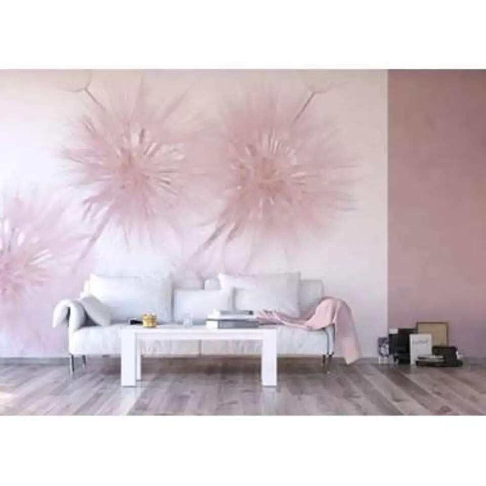 Sanders & Sanders fotobehang - bloemen - zacht roze - 360 x 270 cm