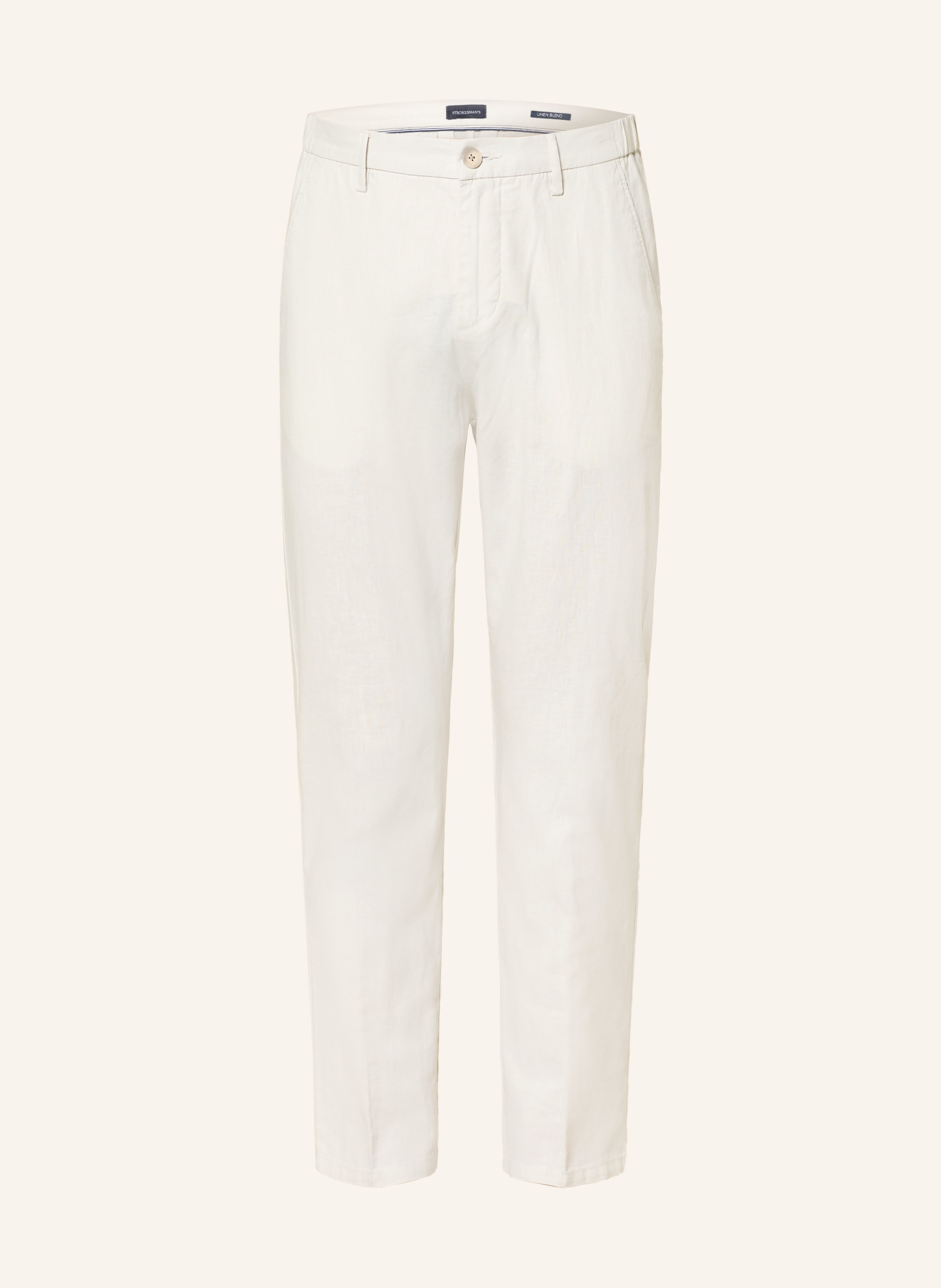 STROKESMAN'S Chino Regular Fit mit Leinen