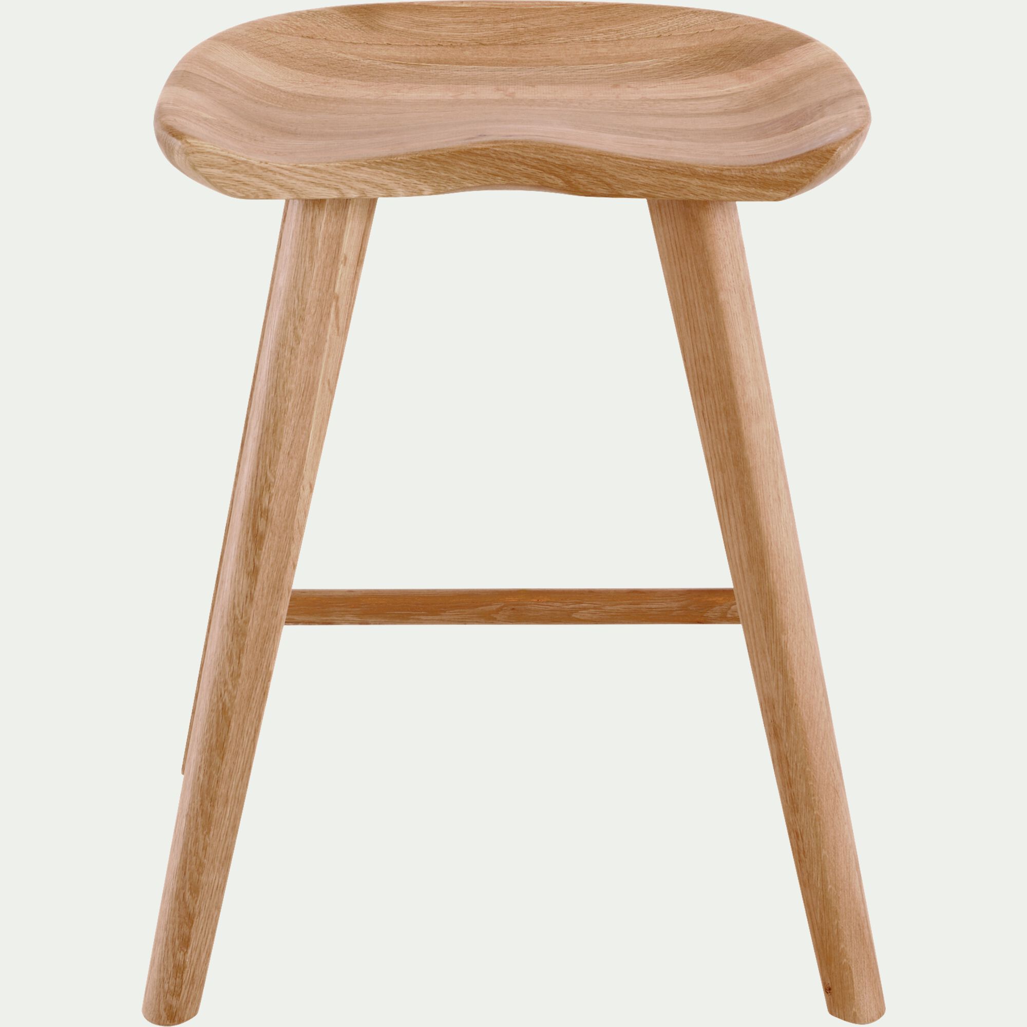 KOA - Tabouret bas en chêne massif H49cm - naturel