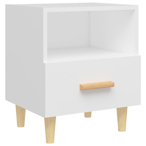 NNEVL Bedside Cabinets 2 pcs White 40x35x47 cm
