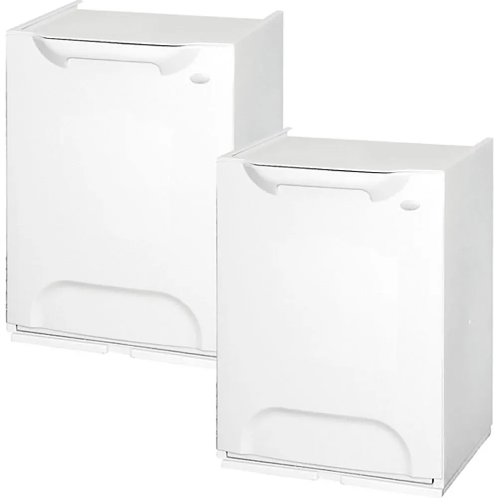 Prosperplast Pack Of 2 Recycling Bins In Polypropylene With Deposit In The Interior 40L