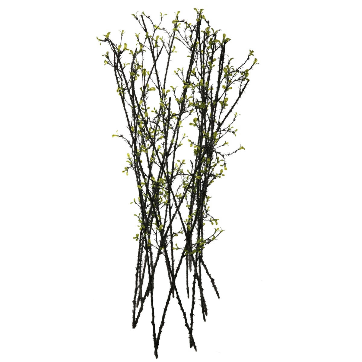 - Branches artificielles avec épines et feuilles marron H46
