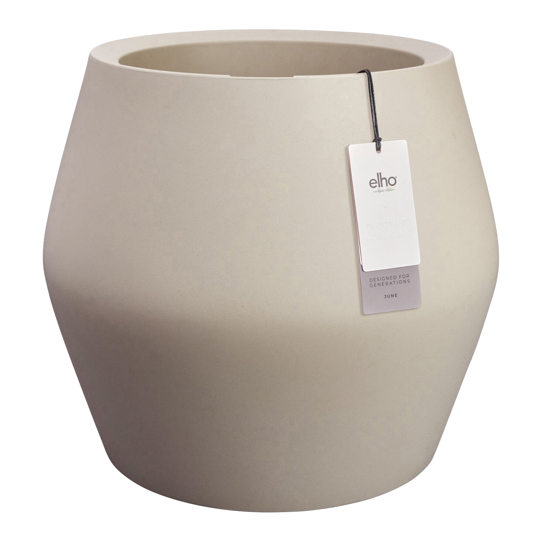 Elho June Split Low 46 - Balanced beige - Ø 46 x H 42 cm - Binnen en B