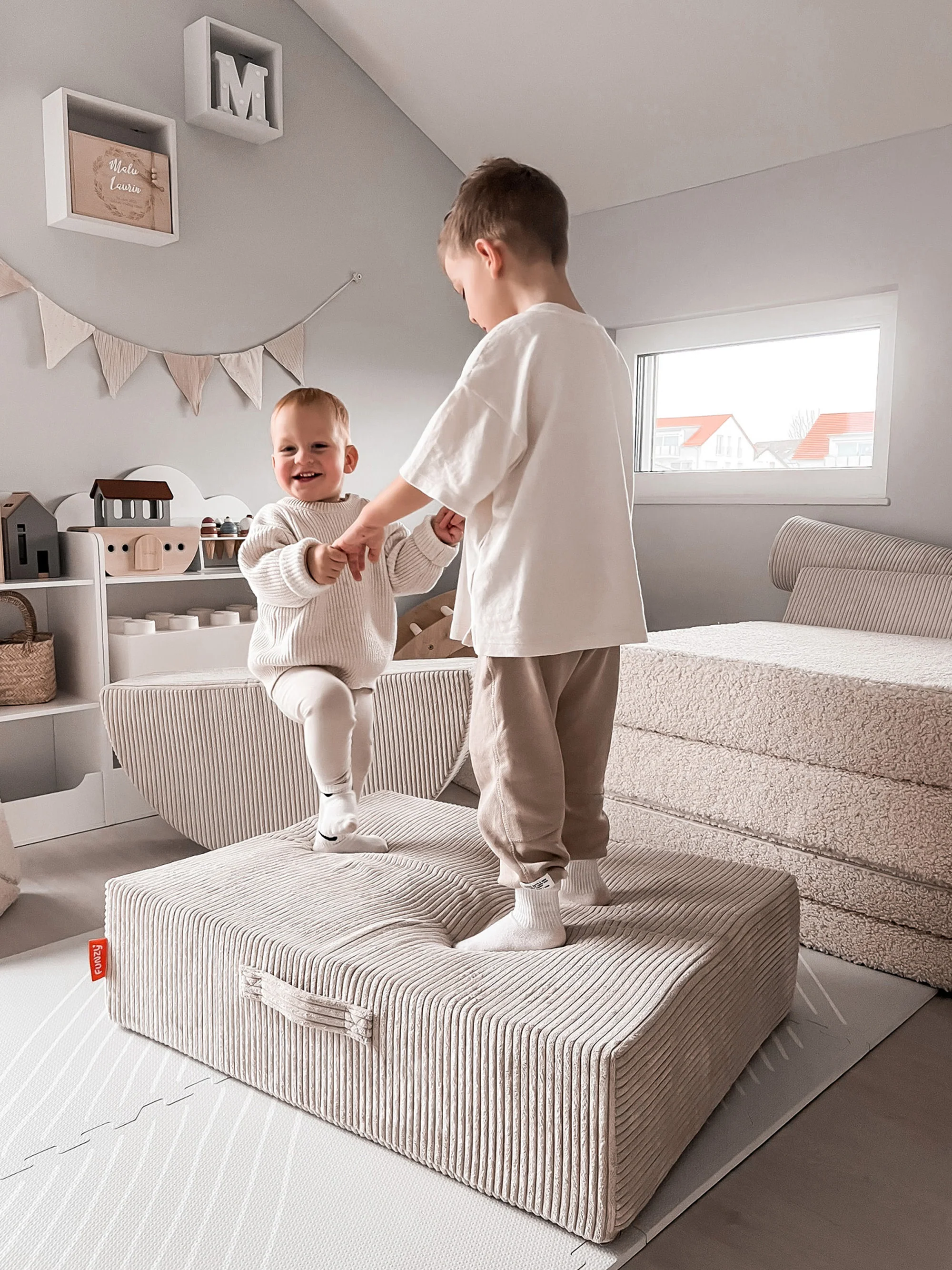 Kinder-Springmatratze Mila aus Cord
