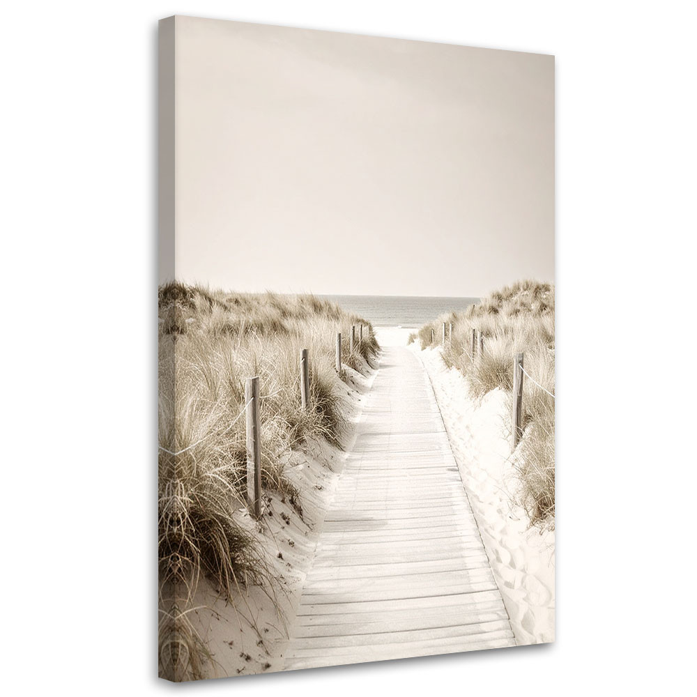 Obraz do salonu sypialni biura, Ścieżka na plażę krajobraz natura 20x30