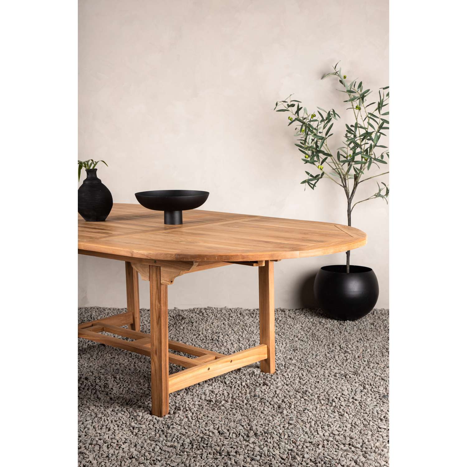 Venture Home Kenya Ovale eettafel 75 x 180 x 120 - Natuur