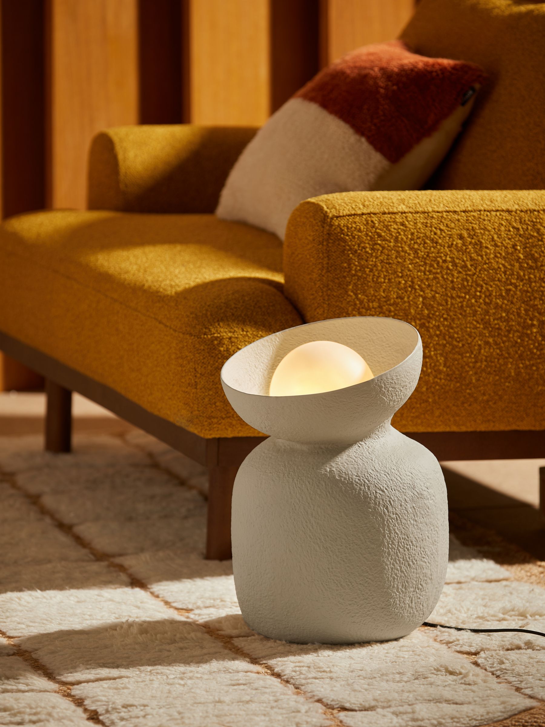 Vera Floor Lamp in Cream