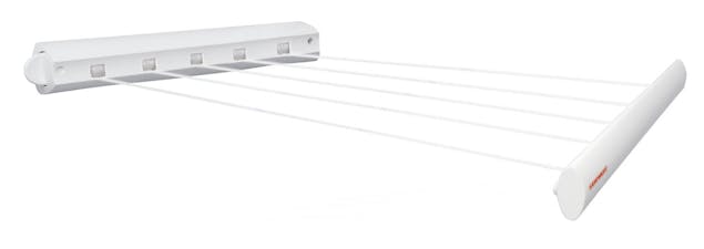 Leifheit Rollfix 210 White Wall Mounted Cloth Drying Line Extendable 83040