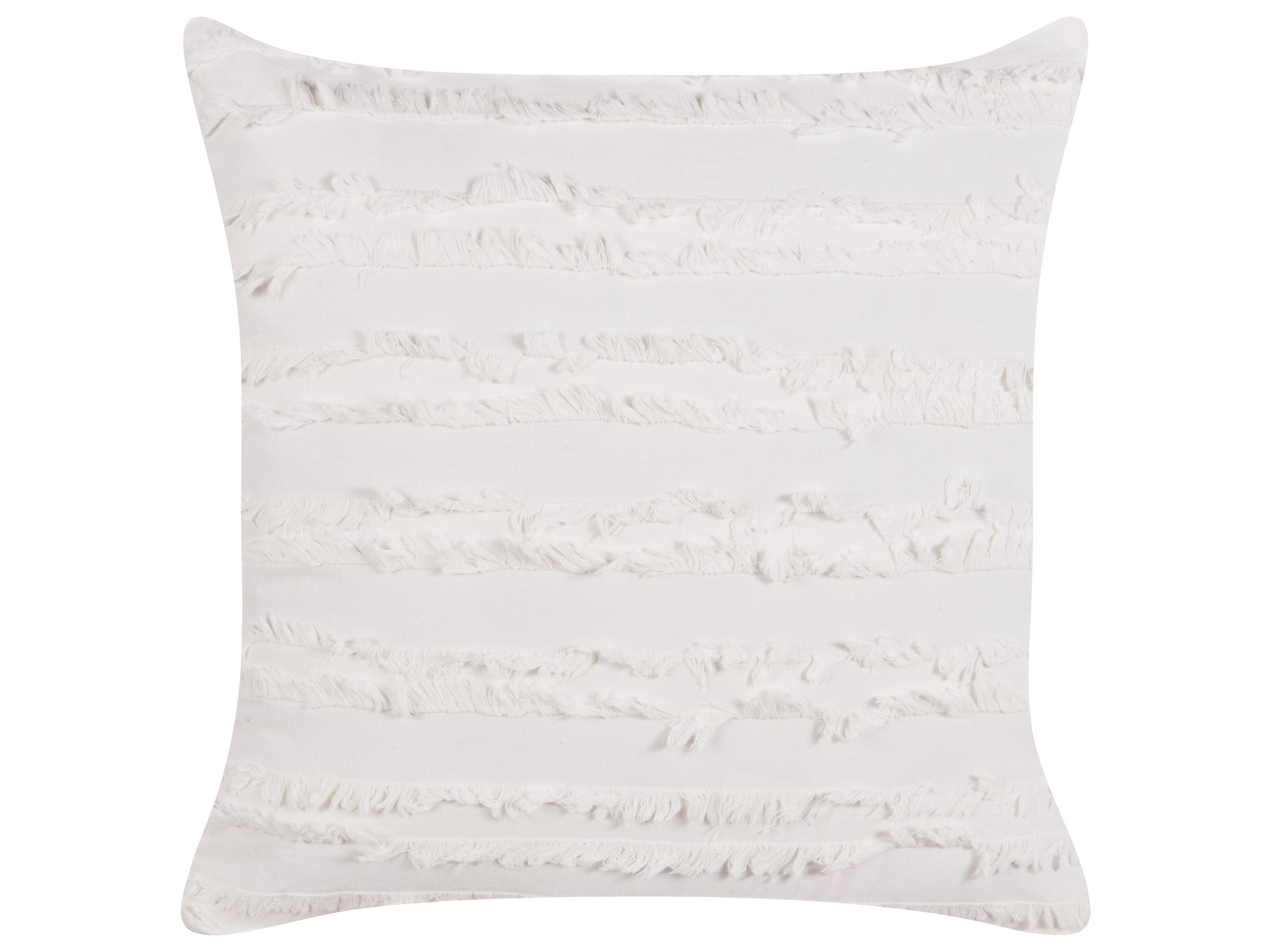 Throw Cushion MAKNEH Cotton 45 x 45 cm White Solid