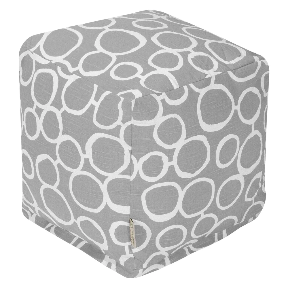 Majestic Home Goods Fusion Indoor Ottoman Pouf Cube - Small