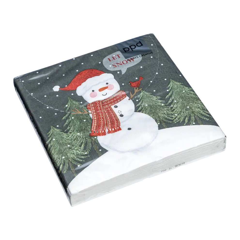 Papierserviette 20er-Set Snowman