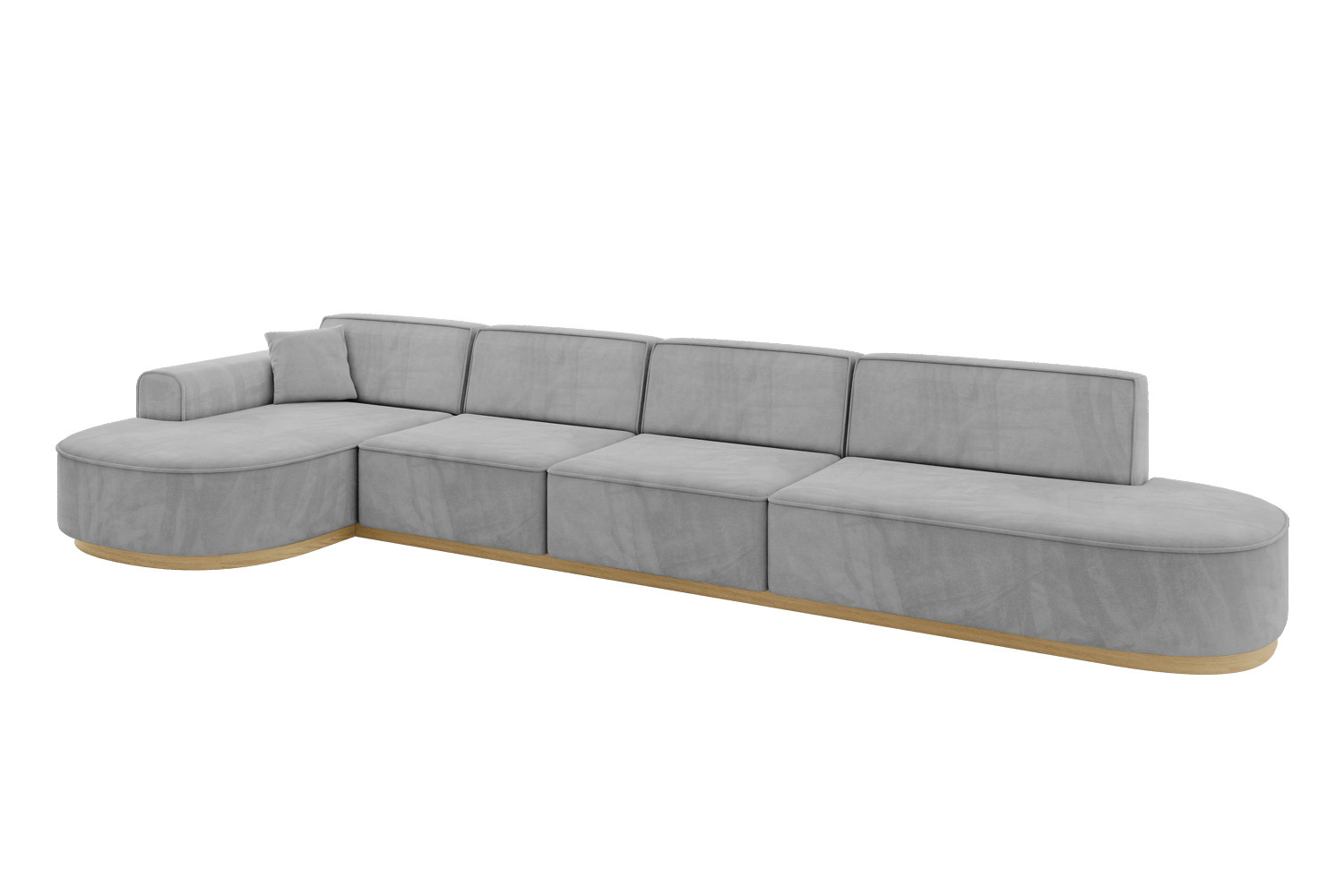 Narożnik lewostronne bez funkcji spania MARI-L3-v2 413x171x83 cm Szary