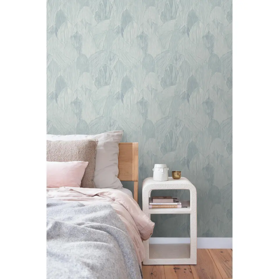 Sanders & Sanders behang figuratief motief lichtblauw - 53 cm x 10,05 m