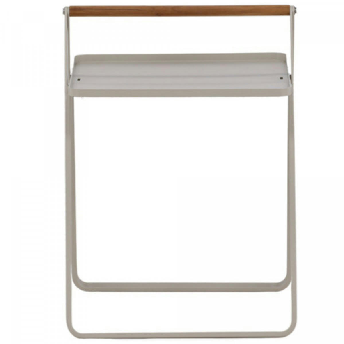 CLEOPHEE - Table d'appoint extérieur en métal beige