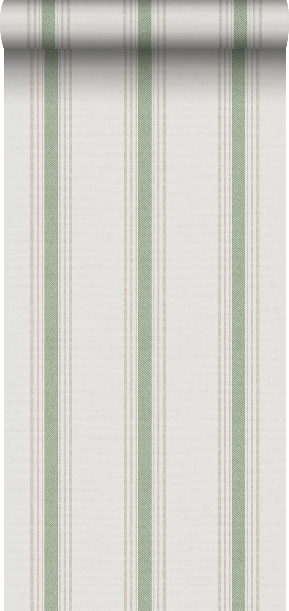 Sanders & Sanders behang strepen groen en beige - 53 cm x 10 m - 640206