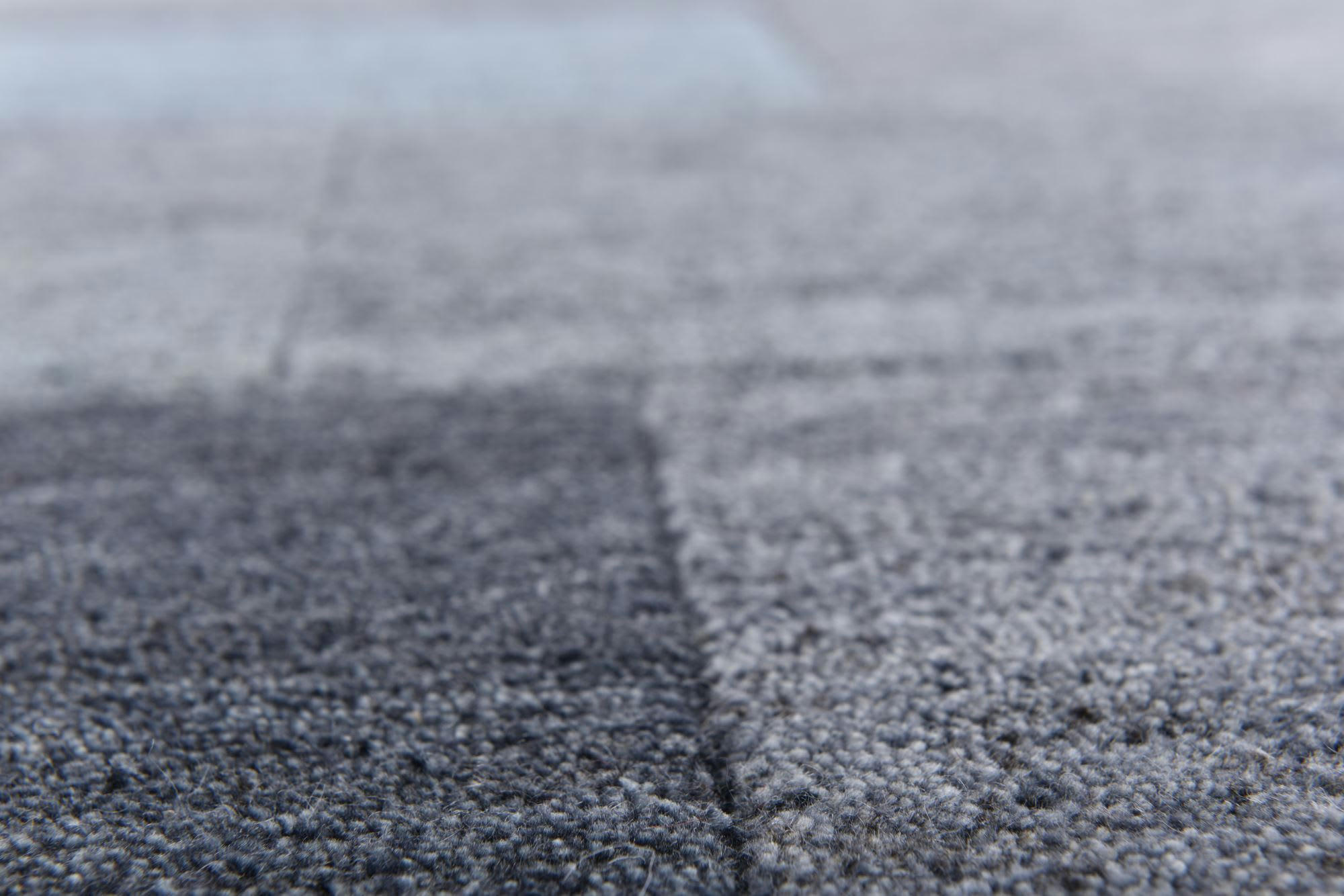 DALAS - Tapis moderne noué main en laine turquoise 250x350 cm