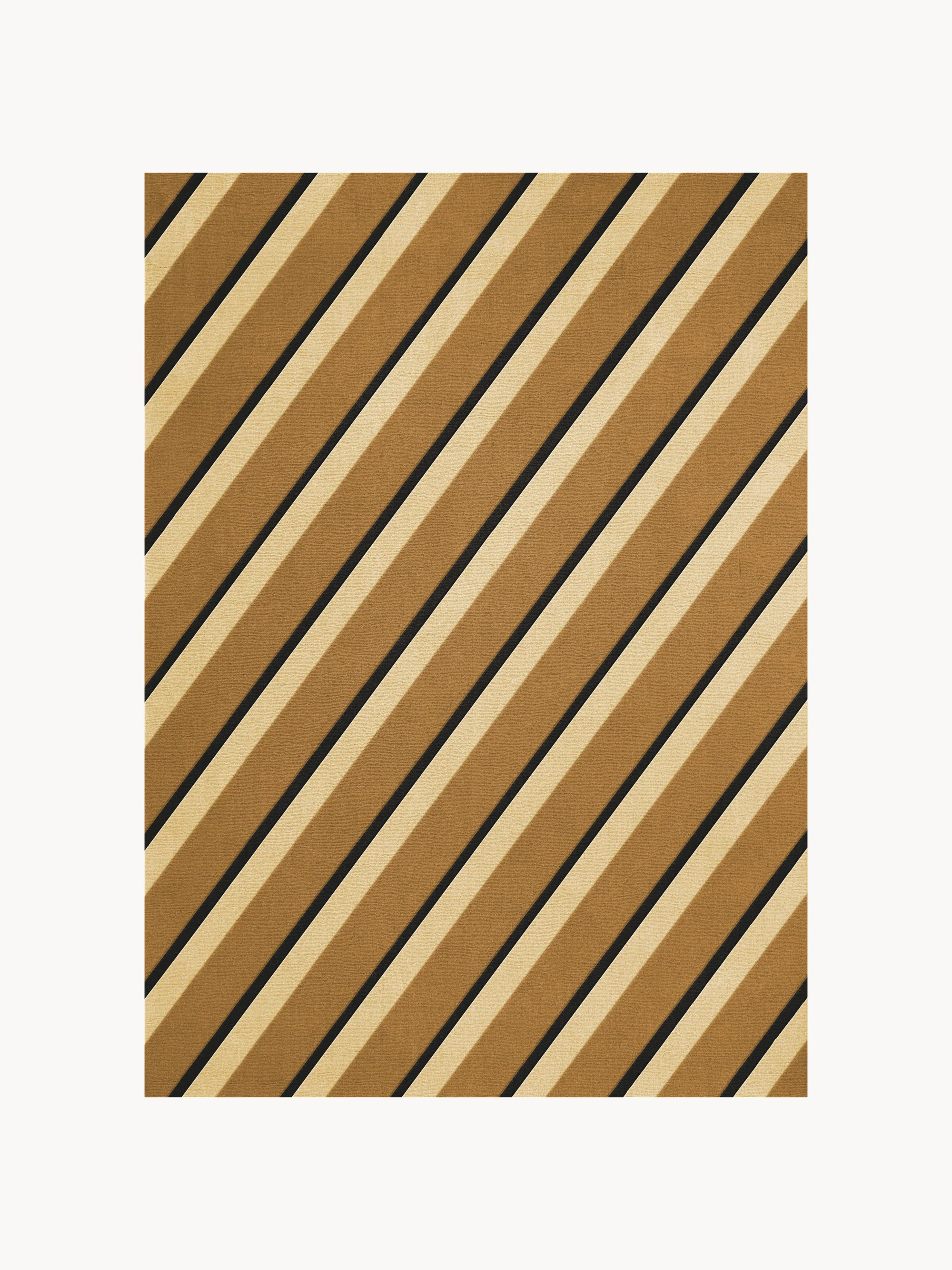 Handgetufteter Wollteppich Tekla Diagonal