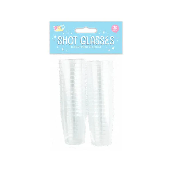 Pop Party Plastic Shot Glasses 50 Pack