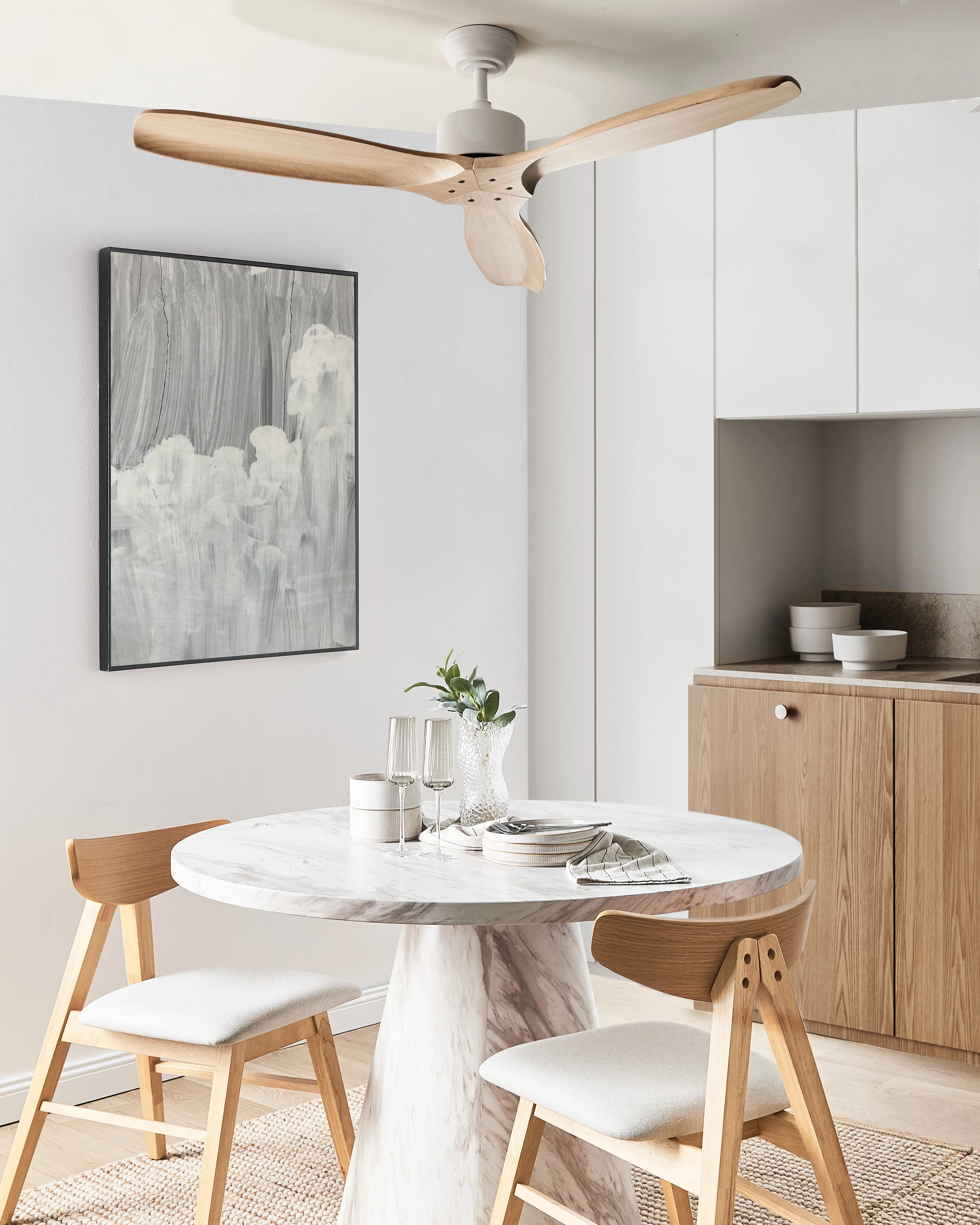 Ceiling Fan ARANI with Remote Light Brown